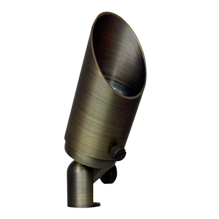 Brass LED Spot Light 8W Warm White Outdoor Spotlight Spot Light TriadCommerceInc Natural Brass