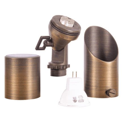 Low Voltage Outdoor Brass Directional Spotlight Spot Light TriadCommerceInc