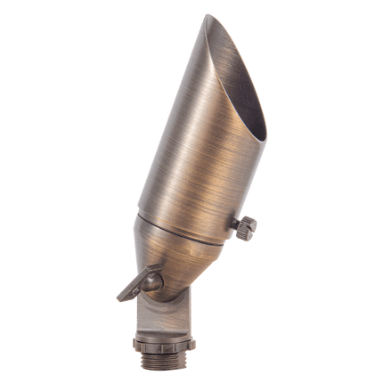 Low Voltage Outdoor Brass Directional Spotlight Spot Light TriadCommerceInc Natural Brass None