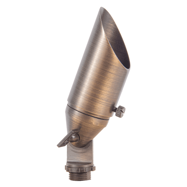 Low Voltage Outdoor Brass Directional Spotlight Spot Light TriadCommerceInc Natural Brass None