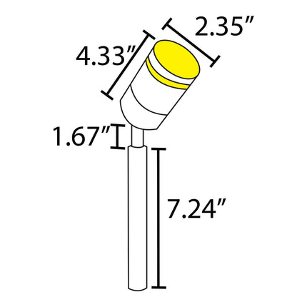 LED Stainless Steel Outdoor Adjustable Spotlight Spot Light TriadCommerceInc
