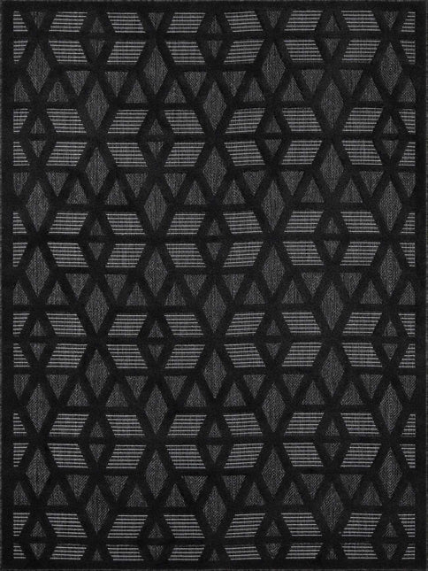 Nuri Black Outdoor Rug Rugs TriadCommerceInc