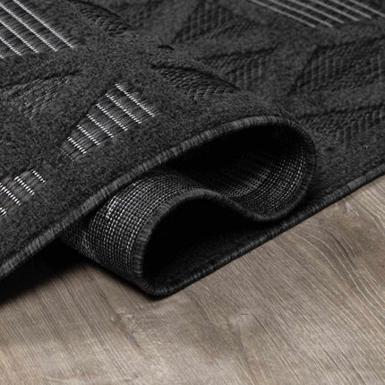 Nuri Black Outdoor Rug Rugs TriadCommerceInc
