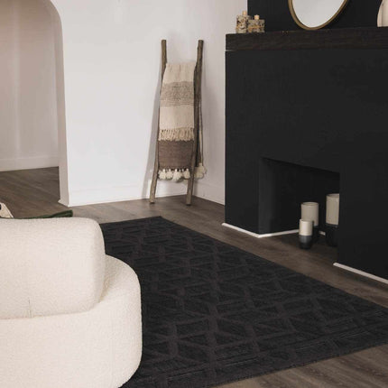 Nuri Black Outdoor Rug Rugs TriadCommerceInc