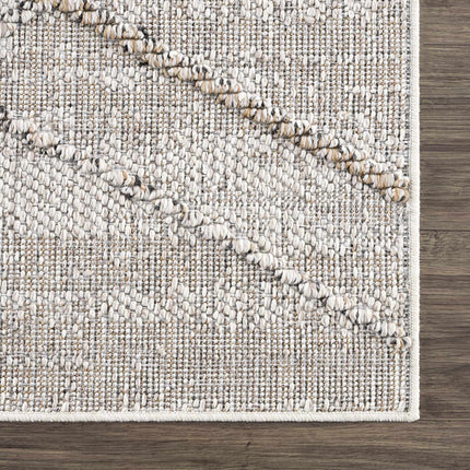 Baqer Bone & Tan Textured Performance Rug - Clearance Rugs TriadCommerceInc