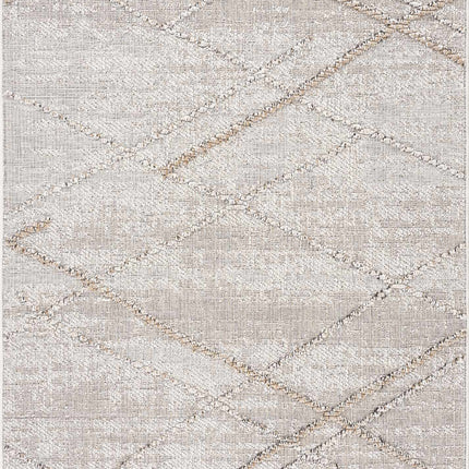 Baqer Bone & Tan Textured Performance Rug - Clearance Rugs TriadCommerceInc