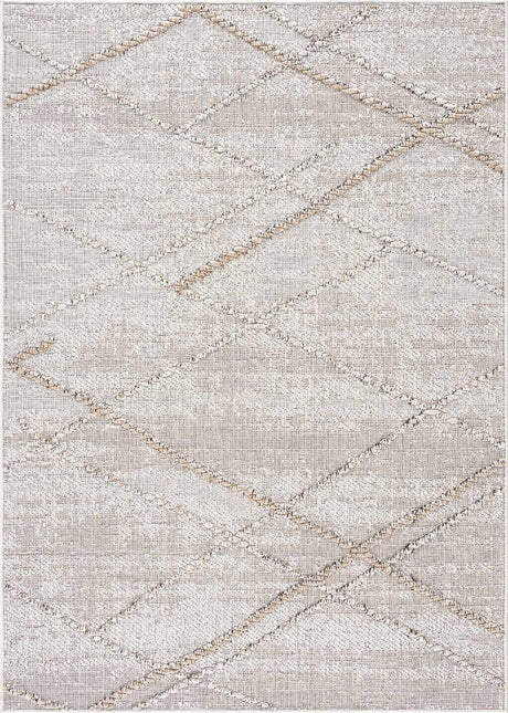 Baqer Bone & Tan Textured Performance Rug - Clearance Rugs TriadCommerceInc