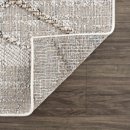 Baqer Bone & Tan Textured Performance Rug - Clearance Rugs TriadCommerceInc