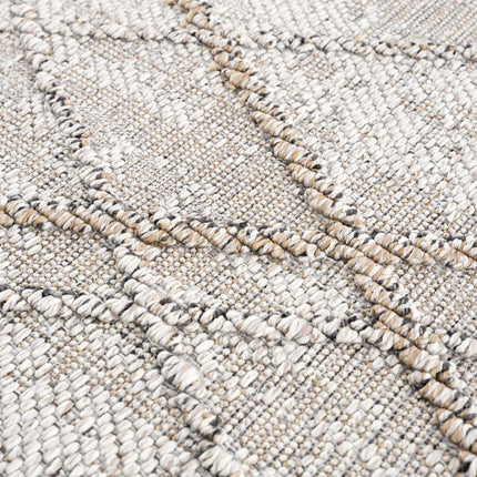 Baqer Bone & Tan Textured Performance Rug - Clearance Rugs TriadCommerceInc