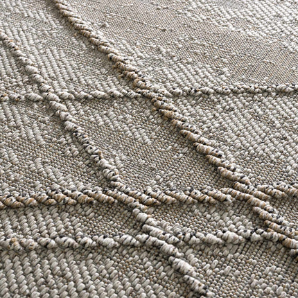 Baqer Bone & Tan Textured Performance Rug - Clearance Rugs TriadCommerceInc