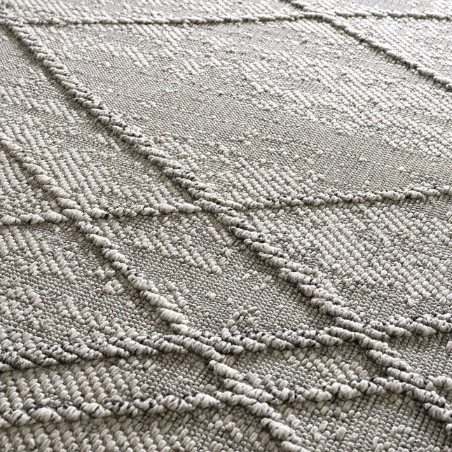 Baqer Bone & Taupe Textured Performance Rug - Clearance Rugs TriadCommerceInc