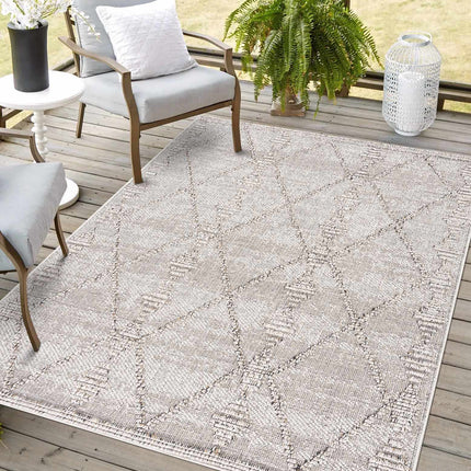 Nyla Bone Indoor & Outdoor Rug - 2x3 Clearance Rugs TriadCommerceInc