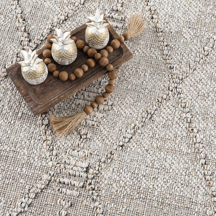Nyla Bone Indoor & Outdoor Rug - 2x3 Clearance Rugs TriadCommerceInc