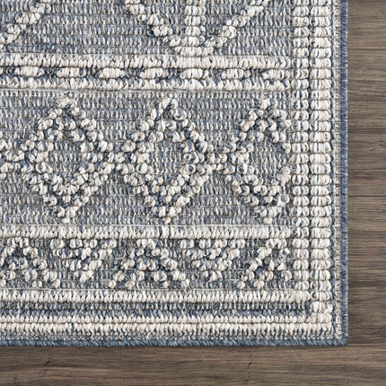 Diah Gray Blue & Bone Area Rug - Clearance Rugs TriadCommerceInc