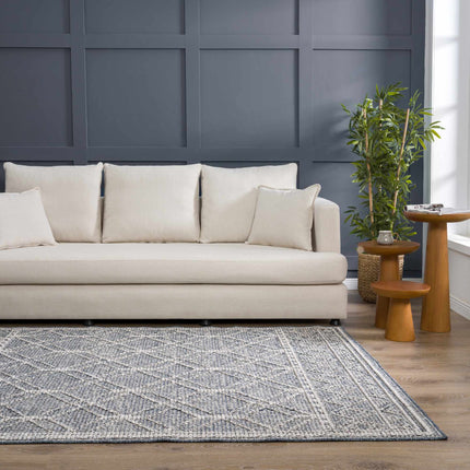 Diah Gray Blue & Bone Area Rug - Clearance Rugs TriadCommerceInc