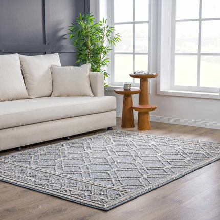 Diah Gray Blue & Bone Area Rug - Clearance Rugs TriadCommerceInc