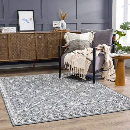 Diah Gray Blue & Bone Area Rug - Clearance Rugs TriadCommerceInc