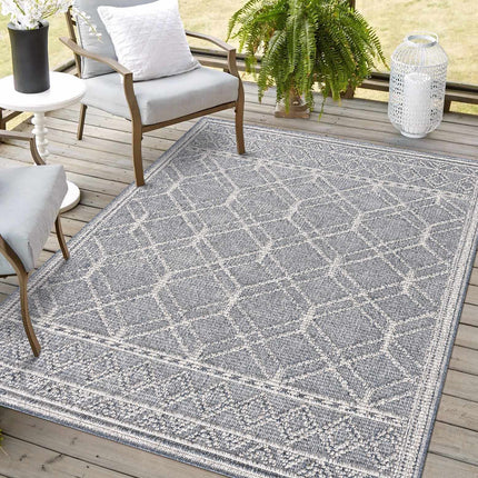 Diah Gray Blue & Bone Area Rug - Clearance Rugs TriadCommerceInc
