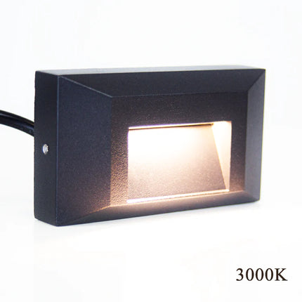 LED Low Voltage Cast Aluminum Rectangular Stair Step Light Step light TriadCommerceInc