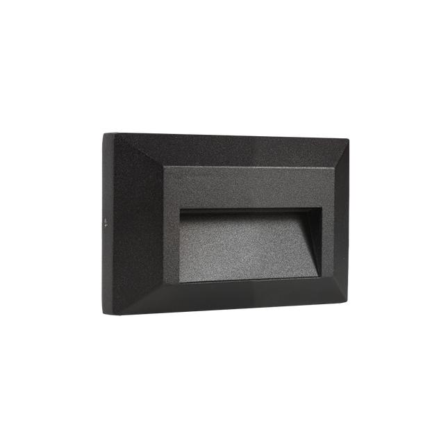 LED Low Voltage Cast Aluminum Rectangular Stair Step Light Step light TriadCommerceInc Black