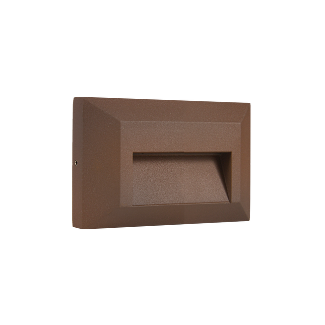 LED Low Voltage Cast Aluminum Rectangular Stair Step Light Step light TriadCommerceInc Brown