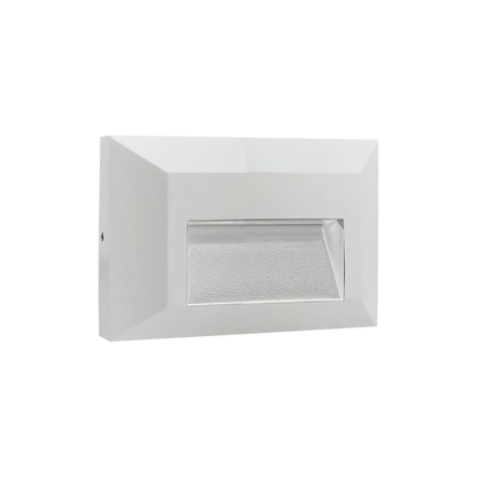 LED Low Voltage Cast Aluminum Rectangular Stair Step Light Step light TriadCommerceInc White