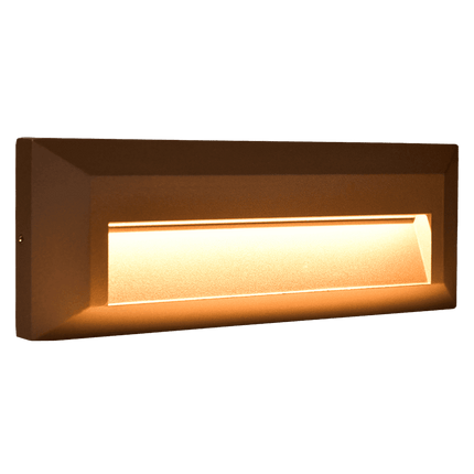 Low Voltage LED Step Light Surface Mount Step light TriadCommerceInc Brown