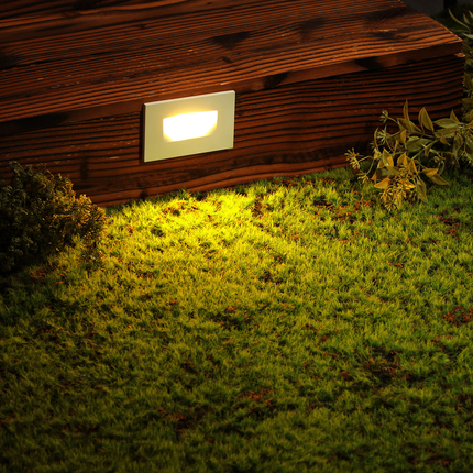 Rectangular LED Stair Step Light Waterproof 3CCT Step light TriadCommerceInc