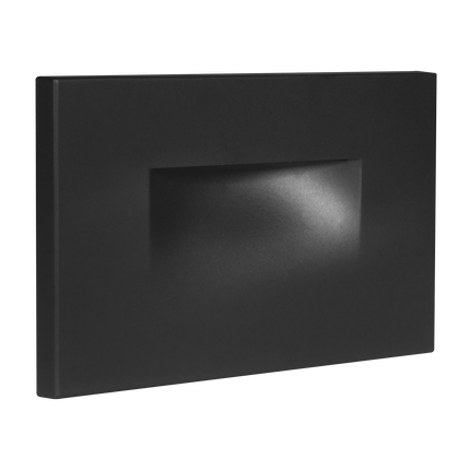 Rectangular LED Stair Step Light Waterproof 3CCT Step light TriadCommerceInc Black