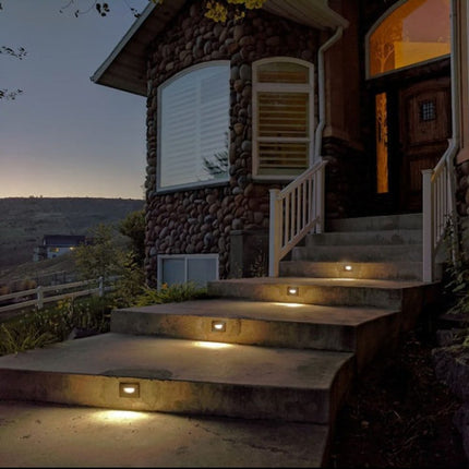 Rectangular LED Stair Step Light Waterproof 3CCT Step light TriadCommerceInc