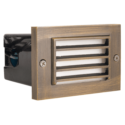 Louver LED Waterproof Brick Step Light Bronze Edge Lighting Step light TriadCommerceInc Natural Brass None