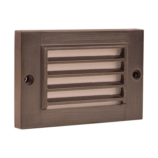 LED Surface Mount Step Light Cast Brass Step light TriadCommerceInc Dark Brass