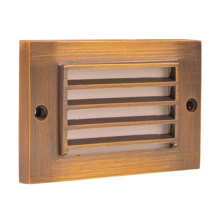 LED Surface Mount Step Light Cast Brass Step light TriadCommerceInc Natural Brass