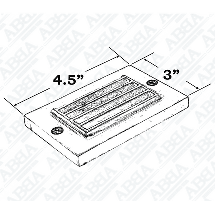 LED Surface Mount Step Light Cast Brass Step light TriadCommerceInc