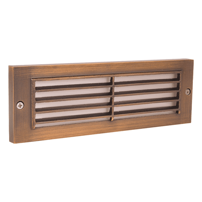 Cast Brass LED Step Light Low Voltage Indoor Outdoor Step light TriadCommerceInc Natural Brass