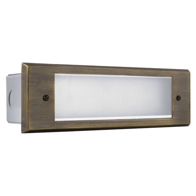 Integrated LED Brass Step Light Warm White Step light TriadCommerceInc