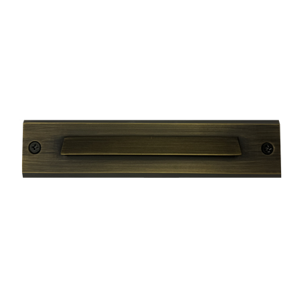 Slim Cast Brass LED Surface Mount Step Light Step light TriadCommerceInc Natural Brass