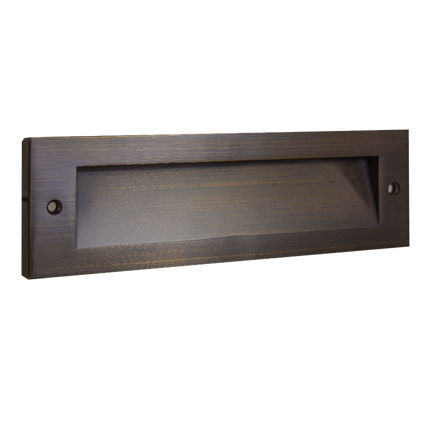 Cast Brass LED Step Light Low Voltage Outdoor Deck Stairs Step light TriadCommerceInc Natural Brass
