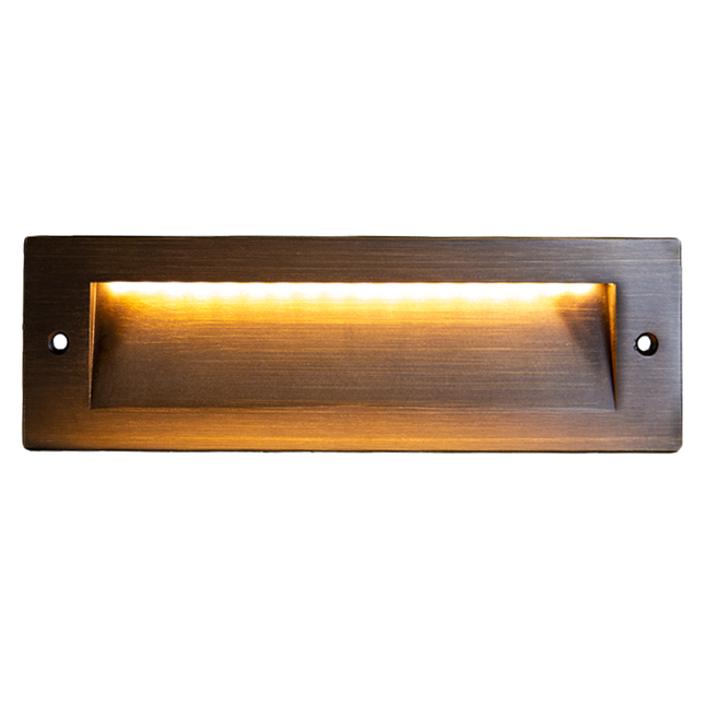 Cast Brass LED Step Light Low Voltage Outdoor Deck Stairs Step light TriadCommerceInc