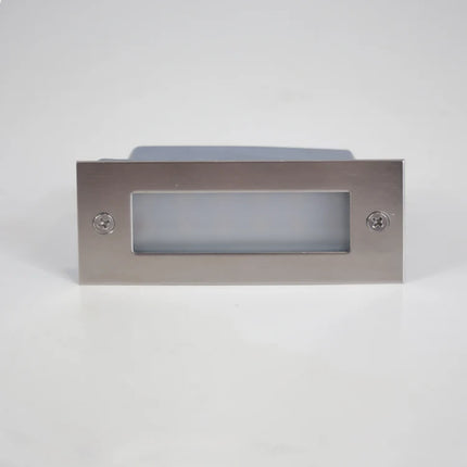 Outdoor LED Brick Wall Step Light Warm White Stainless Steel Step light TriadCommerceInc