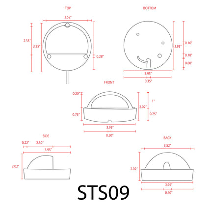 LED Stainless Steel Deck Light Low Voltage Outdoor Deck Light TriadCommerceInc
