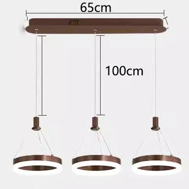 Nordic Single Head Pendant Lamp Pendants TriadCommerceInc Coffee-Rotundity Warm White 