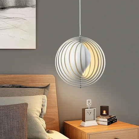Danish Verpanon Moon Bar Pendant Light Pendants TriadCommerceInc White-D42cm Tricolor Light NO RC 