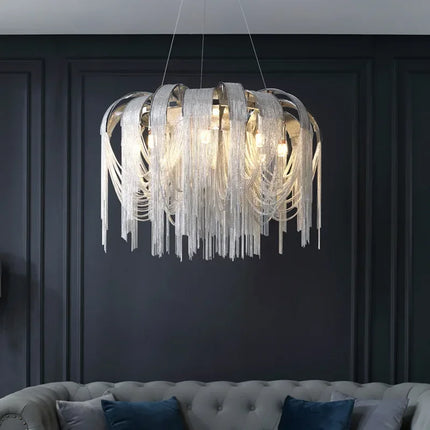 Luxury Tassel Chain Chandelier Chandeliers TriadCommerceInc   