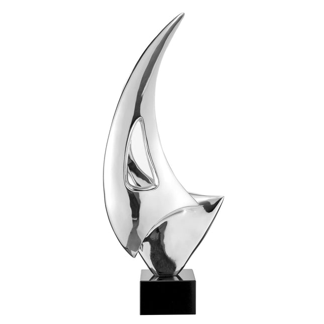 Sail Sculpture in Chrome // Small // Table Top Sculpture TriadCommerceInc   