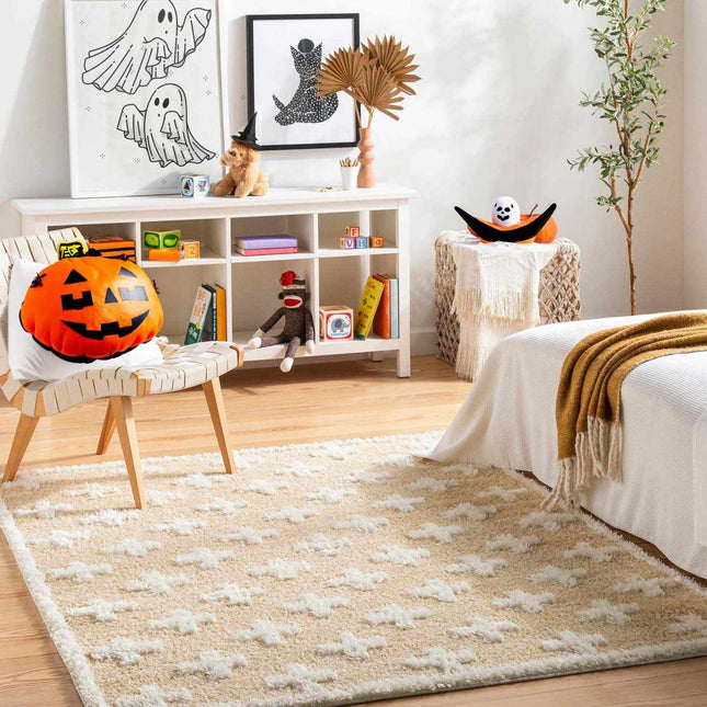 Satu Beige Area Rug - Clearance Rugs TriadCommerceInc * 6'7" x 9' Rectangle