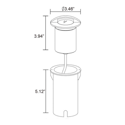 UNBP03 In-Ground Outdoor Well Light In-Ground Well Lights TriadCommerceInc