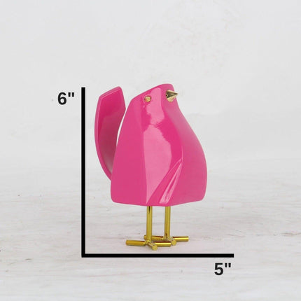 Set of Five Bird Sculptures // Multi-Color Sculpture TriadCommerceInc   