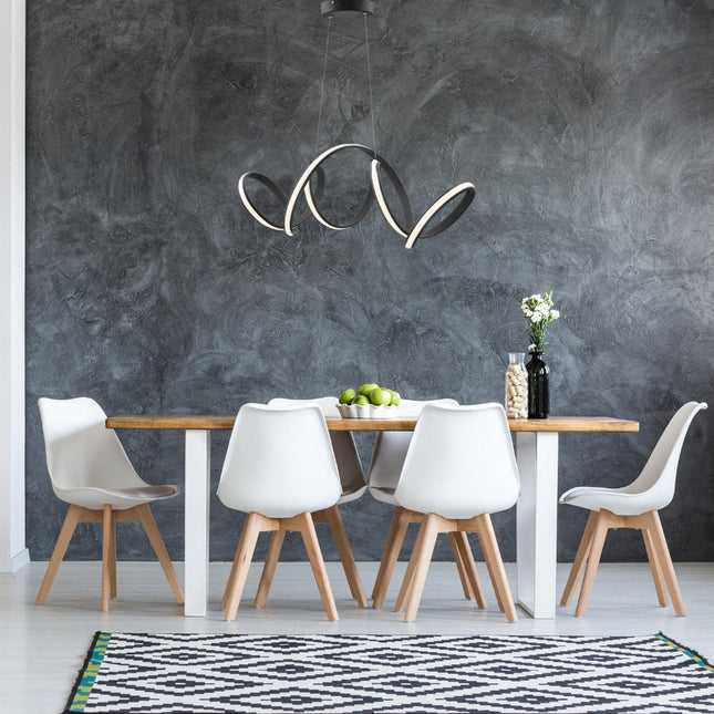 Seville LED Chandelier // Black Chandeliers TriadCommerceInc   