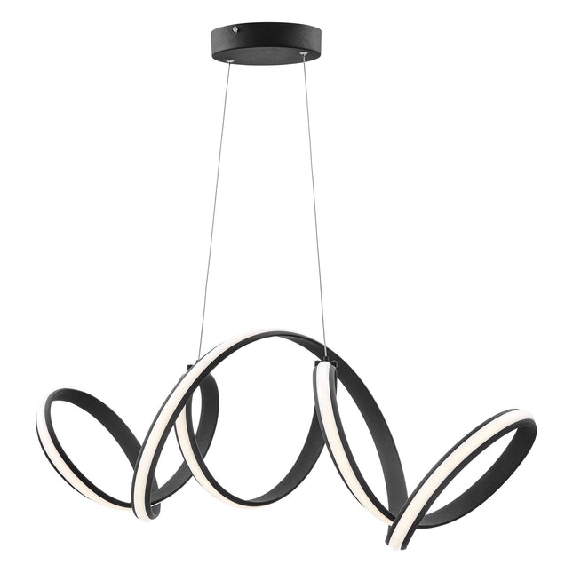Seville LED Chandelier Black Modern Dining Light Chandelier TriadCommerceInc